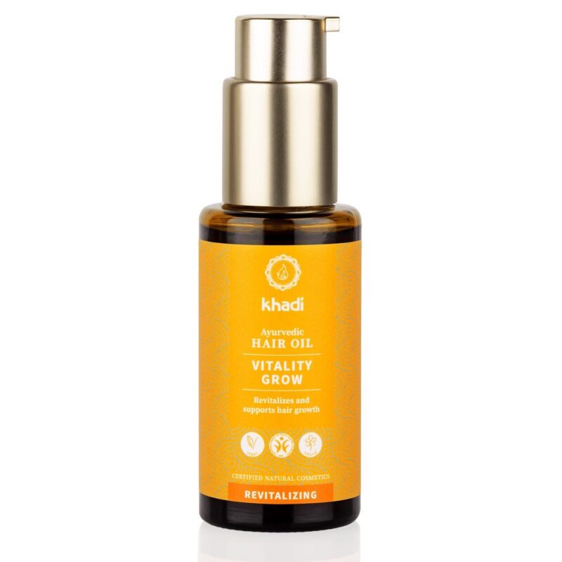 Khadi Vitality Grow Ayurvédikus hajolaj - 50ml 1 Khadi Vitality Grow Ayurvédikus hajolaj - 50ml