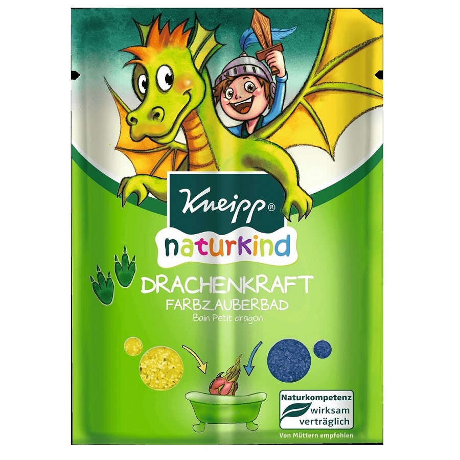 Kneipp Naturkind színes fürdőkristály - Sárkányharcos - 2x20g 1 Kneipp Naturkind Sárkányharcos tusfürdő és sampon - 2x20ml