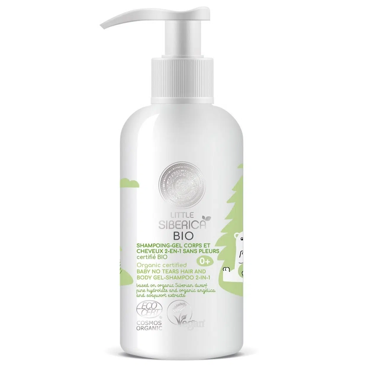 Little Siberica 2 az 1-ben könnymentes bio sampon és fürdető - 250ml 1 Little Siberica 2 az 1-ben könnymentes bio sampon és fürdető - 250ml