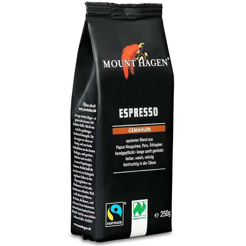 Mount Hagen bio őrölt kávé - 250g 1 Mount Hagen bio őrölt kávé - 250g