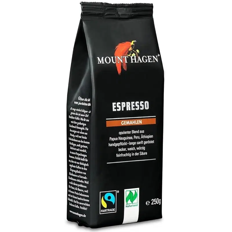 Mount Hagen bio őrölt kávé - 250g 1 Mount Hagen bio őrölt kávé - 250g