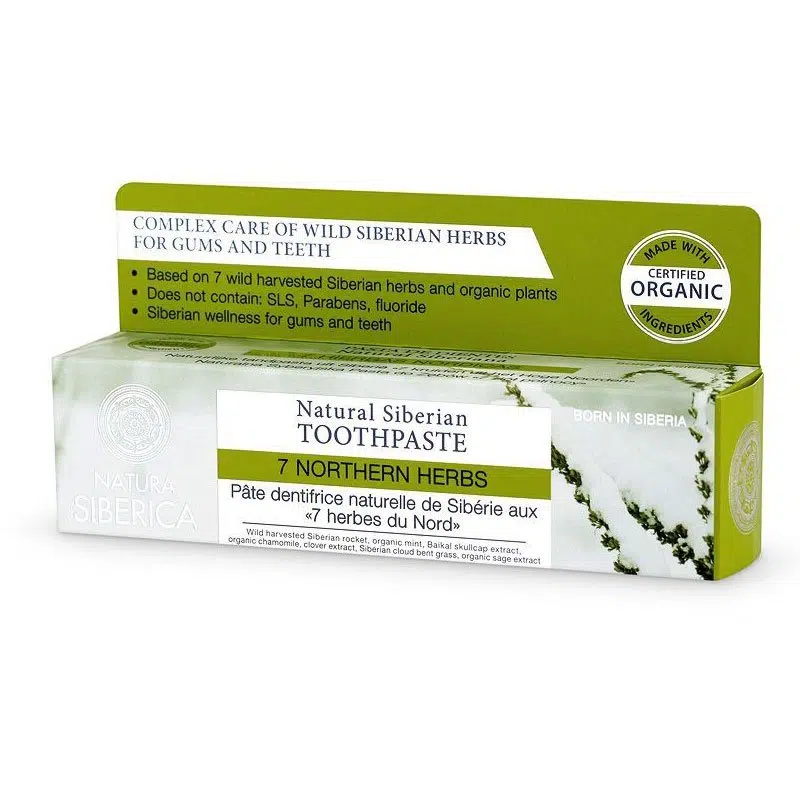 Natura Siberica 7 Northern Herbs fluoridmentes 7 gyógynövényes fogkrém - 100g 1 Natura Siberica 7 Northern Herbs fluoridmentes 7 gyógynövényes fogkrém - 100g