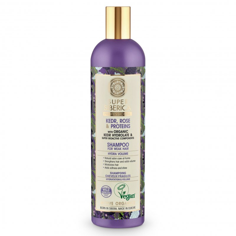 Natura Siberica Hidratáló dúsító sampon gyenge hajra - 400ml 1 Natura Siberica Hidratáló dúsító sampon gyenge hajra - 400ml