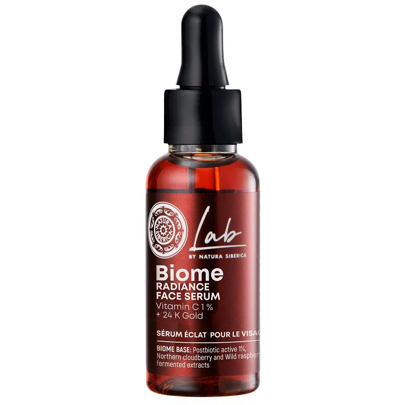 Natura Siberica Lab Biome Radiance C-vitaminos arcszérum 24k arannyal - 30ml 1 Natura Siberica Lab Biome Radiance C-vitaminos arcszérum 24k arannyal - 30ml