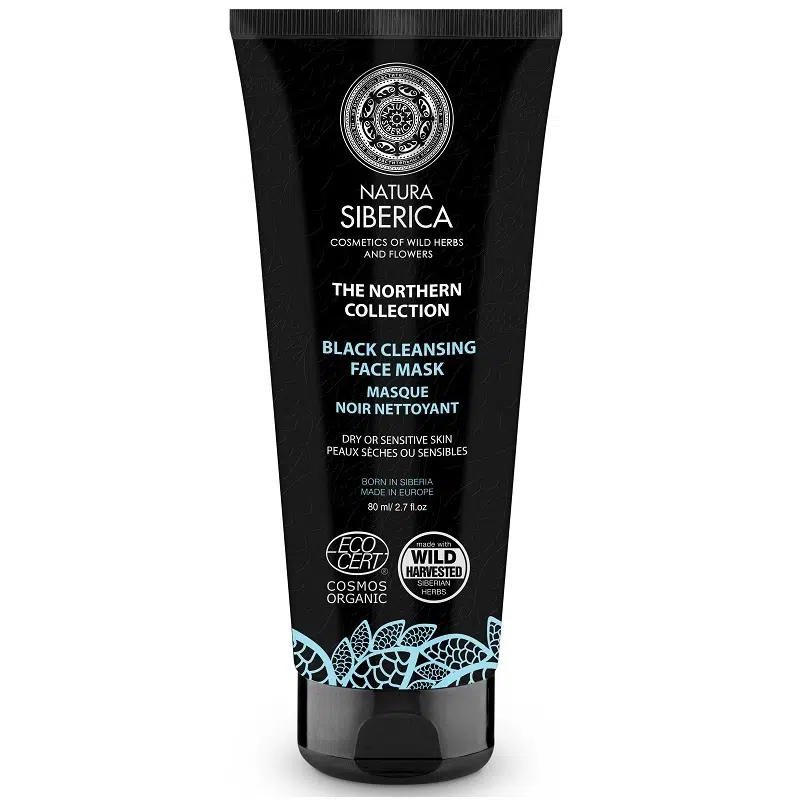 Natura Siberica Northern Collection fekete arctisztító maszk száraz és érzékeny bőrre - 80ml 1 Natura Siberica Northern Collection fekete arctisztító maszk száraz és érzékeny bőrre - 80ml