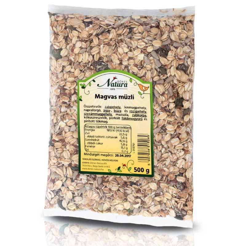 Natura olcsó müzli 11 összetevőből - 500g 1 Natura olcsó müzli 11 összetevőből - 500g