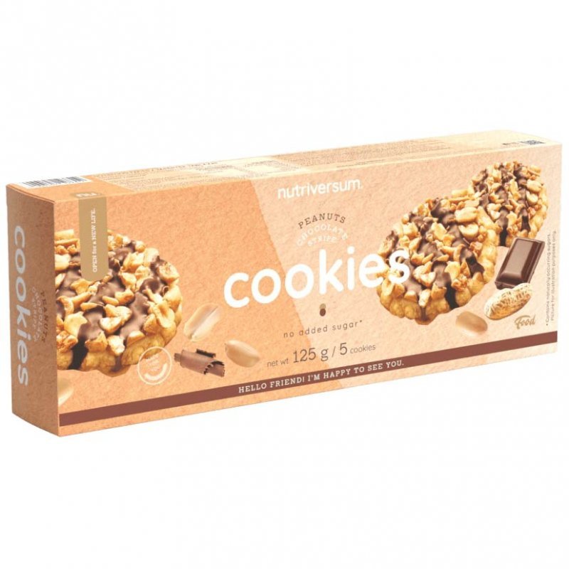 Nutriversum FOOD Cookies mogyorós keksz - 125g 1 Nutriversum FOOD Cookies mogyorós keksz - 125g