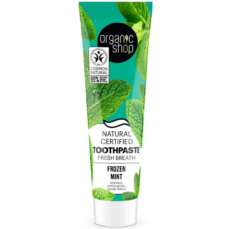 Organic Shop ''Frozen Mint'' Minősített fogkrém mentával - 100g 1 Organic Shop ''Frozen Mint'' Minősített fogkrém mentával - 100g