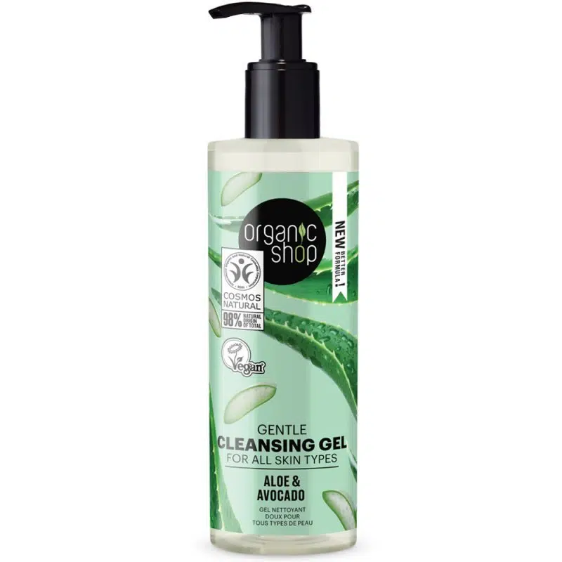 Organic Shop Gyengéd arctisztító gél aloe verával és avokádóval - 200ml 1 Organic Shop Gyengéd arctisztító gél aloe verával és avokádóval - 200ml