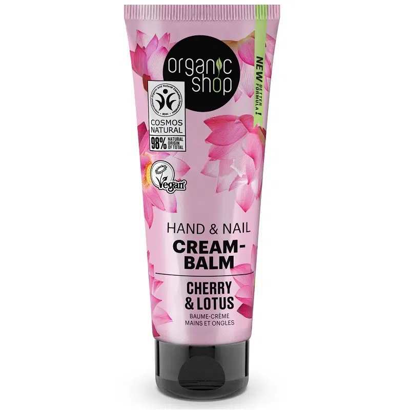 Organic Shop Japán spa-terápia Kéz- és körömápoló balzsam bio cseresznye és lótusz kivonattal - 75ml 1 Organic Shop Japán spa-terápia" Kéz- és körömápoló balzsam bio cseresznye és lótusz kivonattal - 75ml