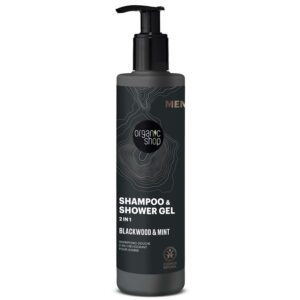 Organic Shop Men 2 in 1 sampon és tusfürdő tölgyfakéreg-kivonattal és mentával - 280ml
