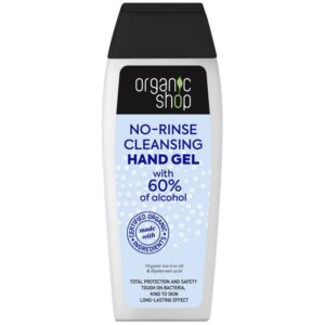 Organic Shop Öblítésmentes kéztisztító gél bio teafaolajjal, szalicilsavval, 60% alkohollal - 100ml
