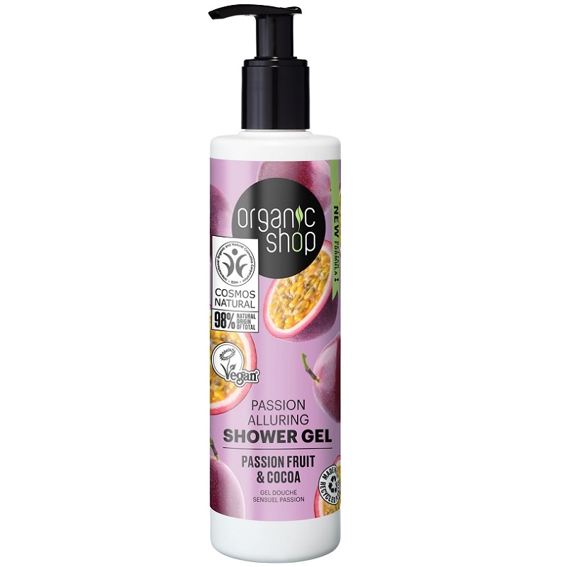 Organic Shop Passion tusfürdő maracuja és kakaó - 280ml 1 Organic Shop Passion tusfürdő maracuja és kakaó - 280ml