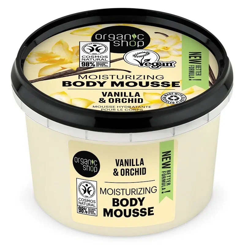 Organic Shop Testápoló mousse Bourbon vanília - 250ml 1 Organic Shop Testápoló mousse Bourbon vanília - 250ml