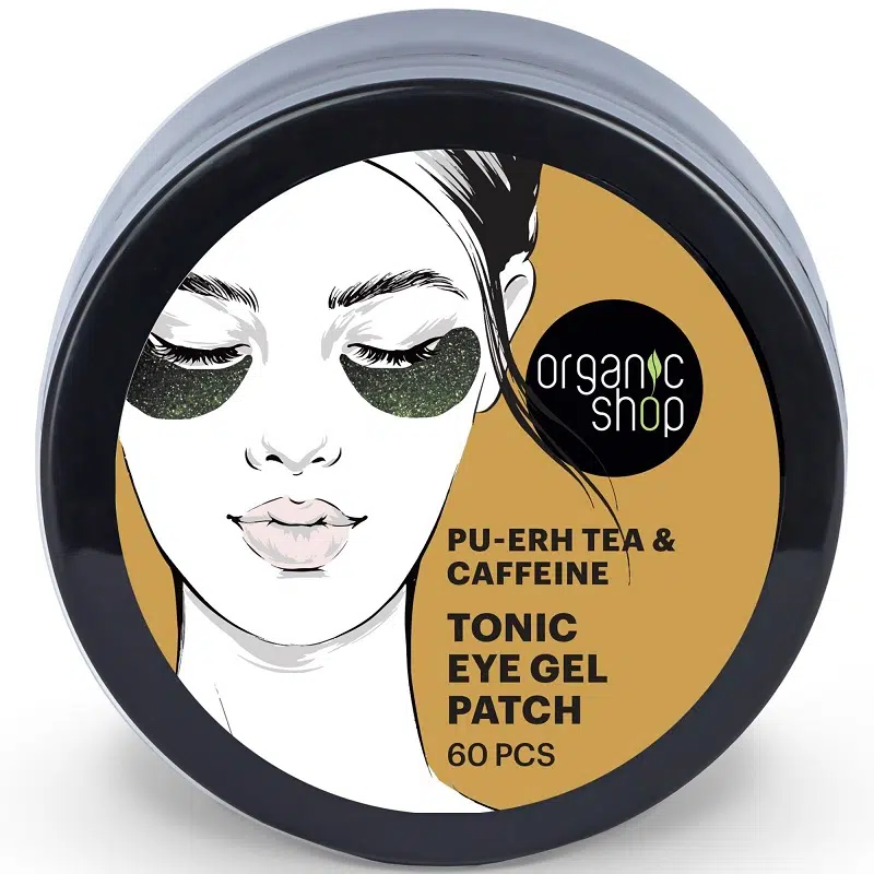 Organic Shop Tonik gél szemmaszk pu erh teával és koffeinnel - 60db 1 Organic Shop Tonik gél szemmaszk pu erh teával és koffeinnel - 60db