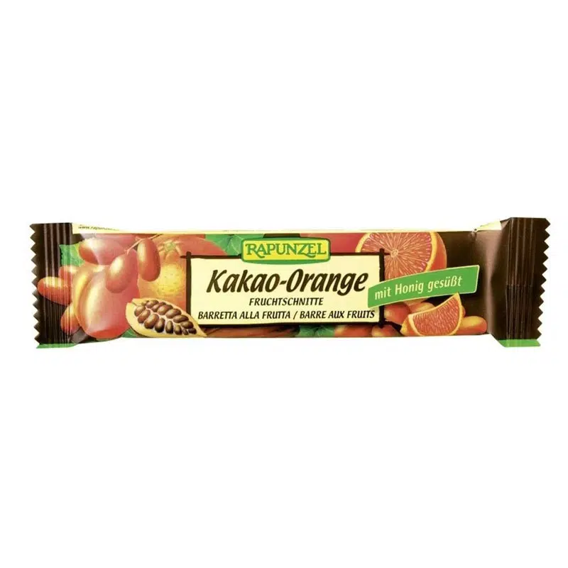 Rapunzel BIO kakaó-narancs gyümölcsszelet - 40g 1 Rapunzel BIO kakaó-narancs gyümölcsszelet - 40g