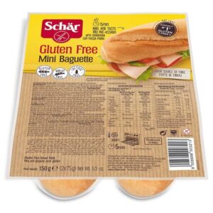 Schr gluténmentes mini bagett elősütött 2x75g - 150g