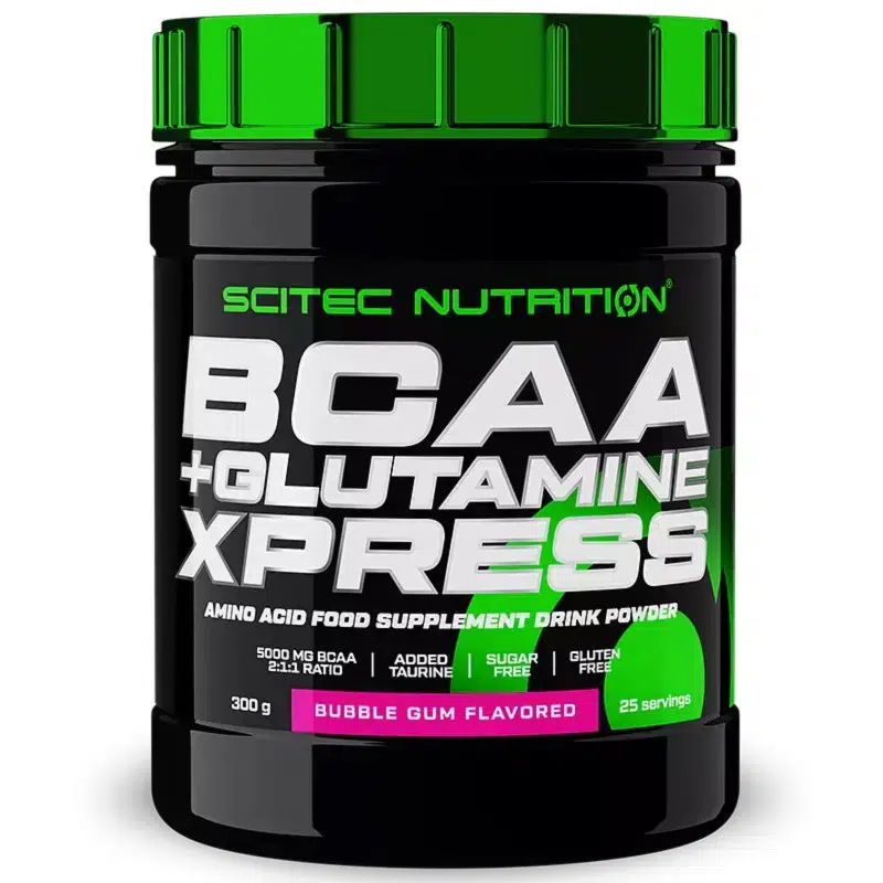 Scitec Nutrition BCAA+Glutamine Xpress gyümölcsös rágógumi - 300g 1 Scitec Nutrition BCAA+Glutamine Xpress gyümölcsös rágógumi - 300g