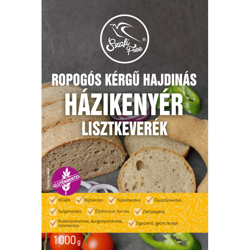 Szafi Free Lisztkeverék ropogós házikenyér - 1000g 1 Szafi Free Lisztkeverék ropogós házikenyér - 1000g