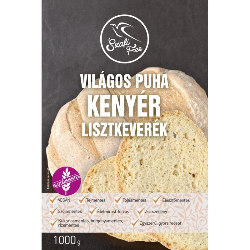 Szafi Free Lisztkeverék világos puha kenyér - 1000g 1 Szafi Free Lisztkeverék világos puha kenyér - 1000g