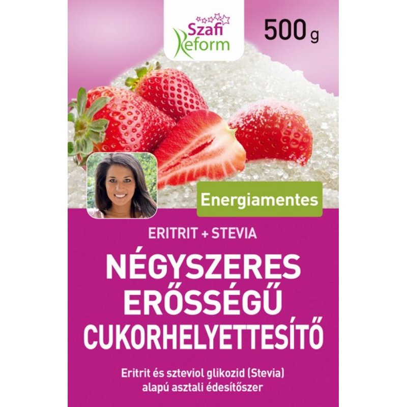 Szafi Reform Négyszeres erősségű édesítő (negyedannyi 1:4) - 500g 1 Szafi Reform Négyszeres erősségű édesítő (negyedannyi 1:4) - 500g