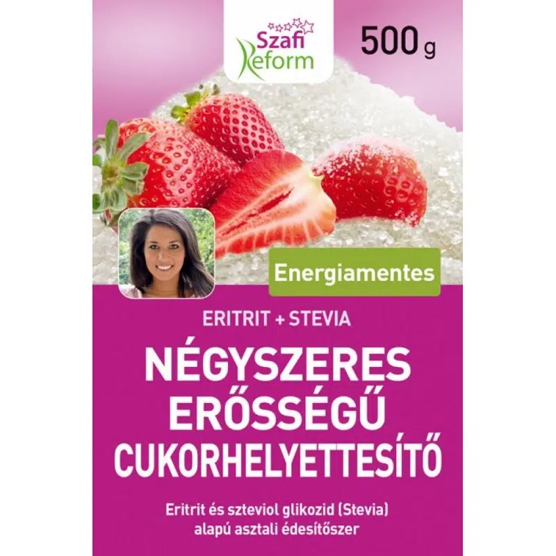 Szafi Reform Négyszeres erősségű édesítő (negyedannyi 1:4) - 500g 1 Szafi Reform Négyszeres erősségű édesítő (negyedannyi 1:4) - 500g