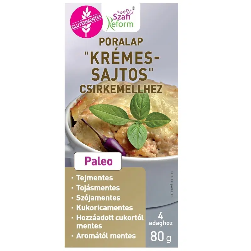 Szafi Reform Poralap Krémes – sajtos csirkemellhez - 80g 1 Szafi Reform Poralap Krémes – sajtos csirkemellhez - 80g