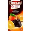 Torras Étcsokoládé narancsos - cukor- és gluténmentes - 75g