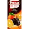 Torras Étcsokoládé narancsos - cukor- és gluténmentes - 75g