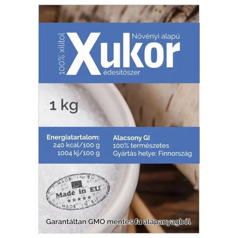 Xukor (Xilit, Nyírfacukor, Xylitol) édesítőszer - 1000g 1 Xukor (Xilit, Nyírfacukor, Xylitol) édesítőszer - 1000g