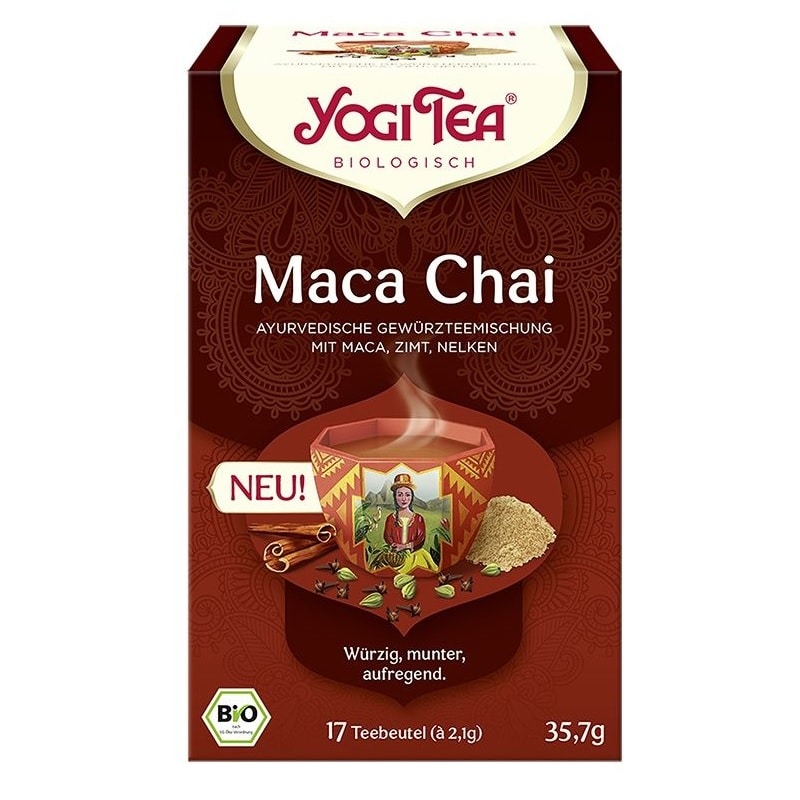 Yogi Bio Maca chai tea - 17 filter/doboz 1 Yogi Bio Maca chai tea - 17 filter/doboz