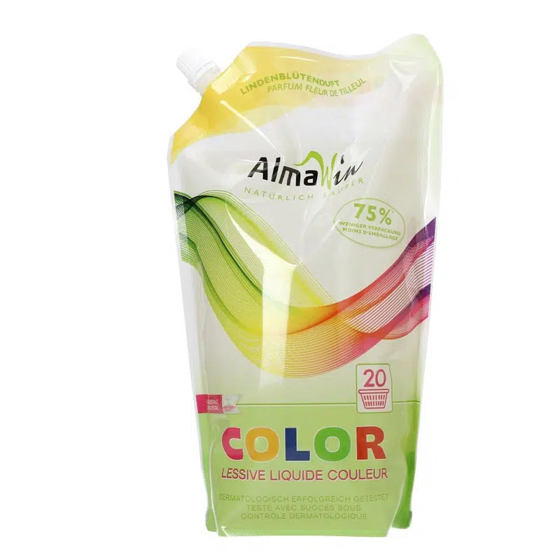 AlmaWin Color folyékony mosószer koncentrátum színes ruhákhoz hársfavirág kivonattal - 1500 ml 1 AlmaWin Color folyékony mosószer koncentrátum színes ruhákhoz hársfavirág kivonattal - 1500 ml