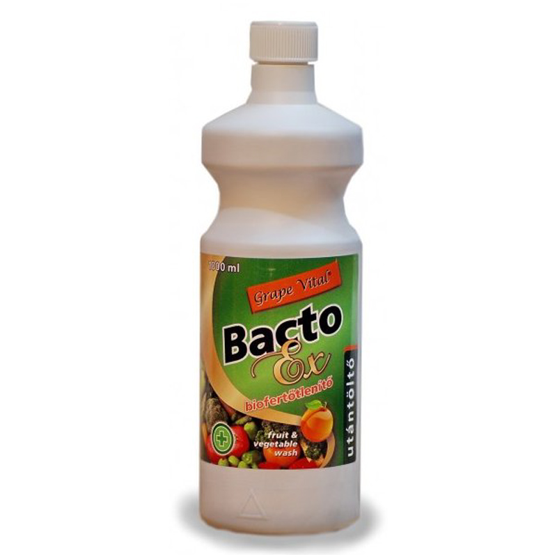 BactoEX Zöldség és gyümölcs biofertőtlenítő utántöltő - 1000ml 1 BactoEX Zöldség és gyümölcs biofertőtlenítő utántöltő - 1000ml