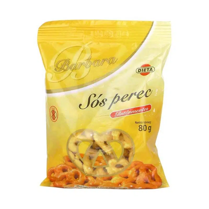 Barbara gluténmentes sós perec - 80g 1 Barbara gluténmentes sós perec - 80g