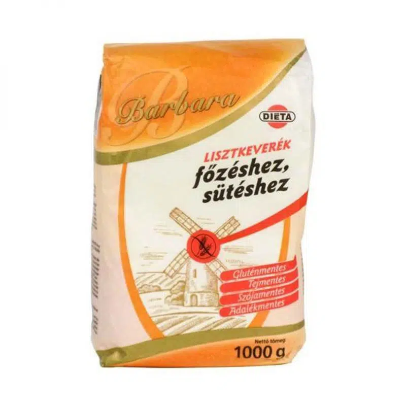 Barbara gluténmentes lisztkeverék főzéshez, sütéshez - 1000g 1 Barbara gluténmentes lisztkeverék főzéshez, sütéshez - 1000g