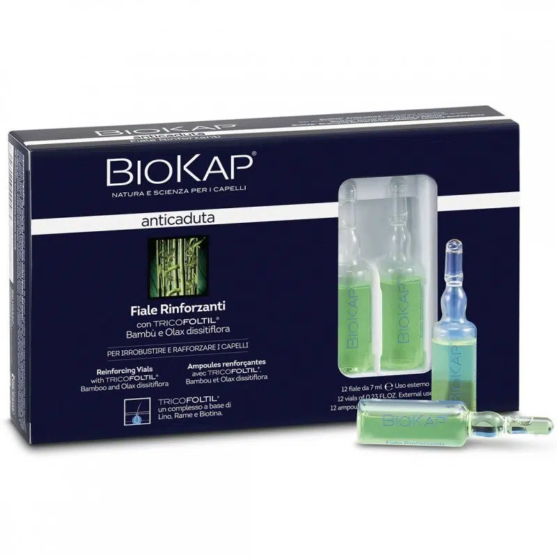 Biokap Anticaduta Hajhullás elleni erősítő fiolák - 12x7ml 1 Biokap Anticaduta Hajhullás elleni erősítő fiolák - 12x7ml