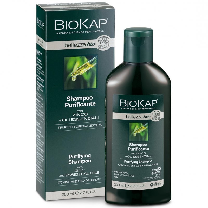 Biokap Bellezza Bio sampon enyhén korpás fejbőrre - 200ml 1 Biokap Bellezza Bio sampon enyhén korpás fejbőrre - 200ml