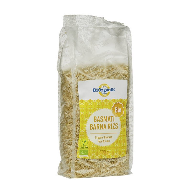 Biorganik bio basmati barnarizs - 500g 1 Biorganik bio basmati barnarizs - 500g