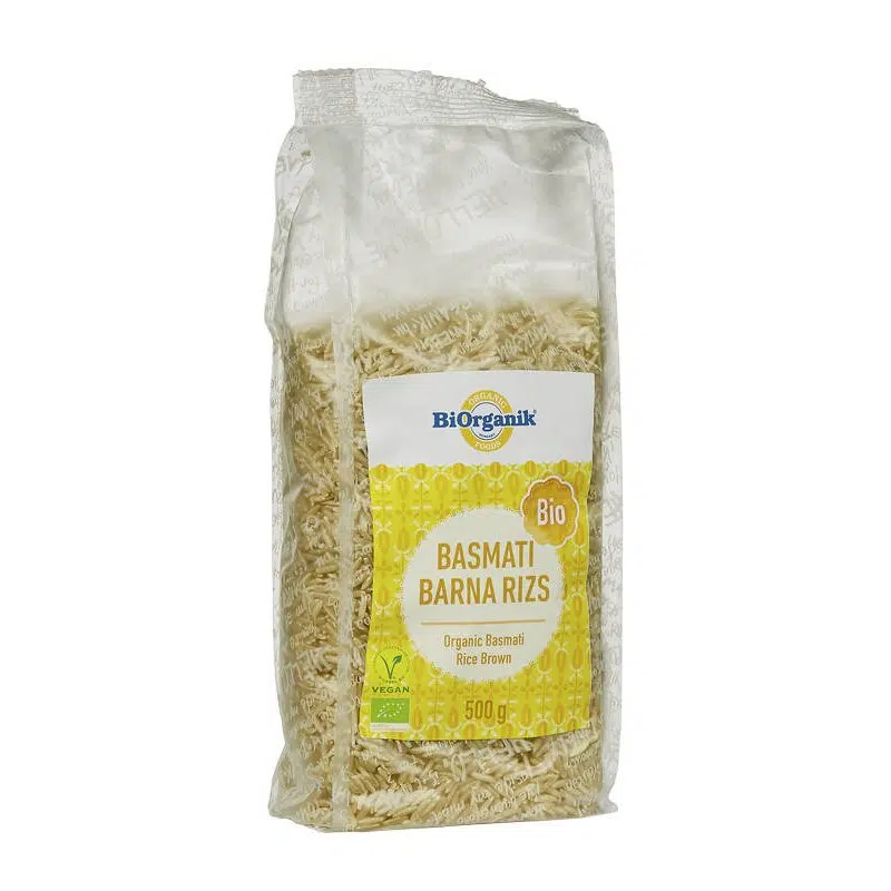 Biorganik bio basmati barnarizs - 500g 1 Biorganik bio basmati barnarizs - 500g