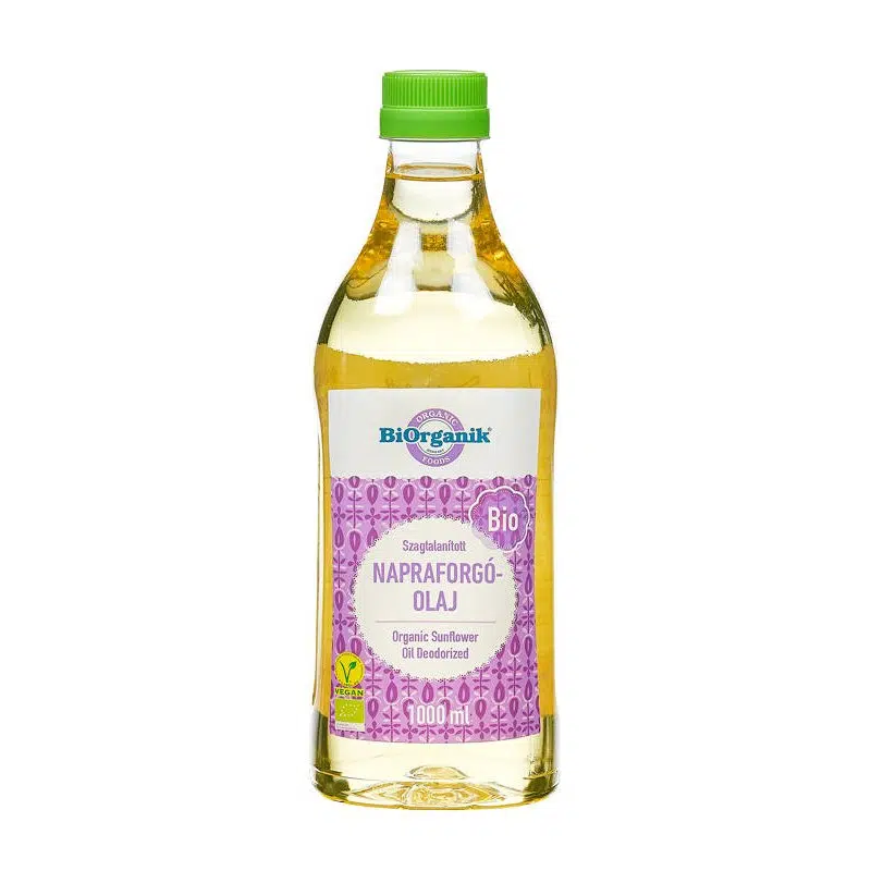 Biorganik Bio napraforgó olaj szagtalan - 1000ml 1 Biorganik Bio napraforgó olaj szagtalan - 1000ml