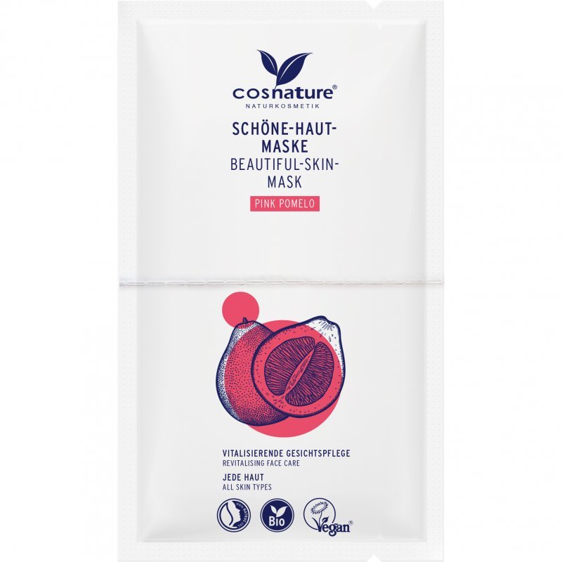 Cosnature Vitalizáló Arcmaszk pink pomeloval - 2x8ml 1 Cosnature Vitalizáló Arcmaszk pink pomeloval - 2x8ml
