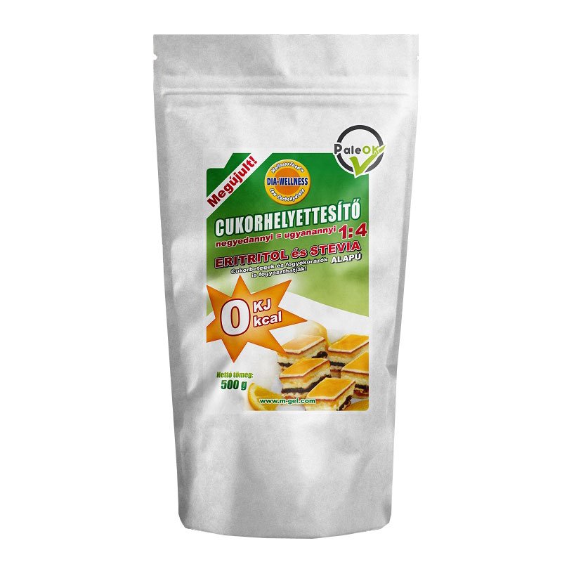 Dia-wellness Paleolit cukorhelyettesítő 1:4 - 500g 1 Dia-wellness Paleolit cukorhelyettesítő 1:4 - 500g