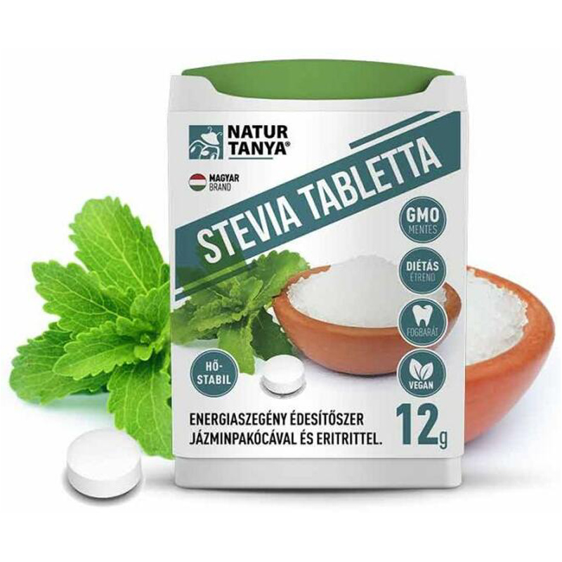 Natur Tanya Stevia tabletta - 200db 1 Natur Tanya Stevia tabletta - 200db
