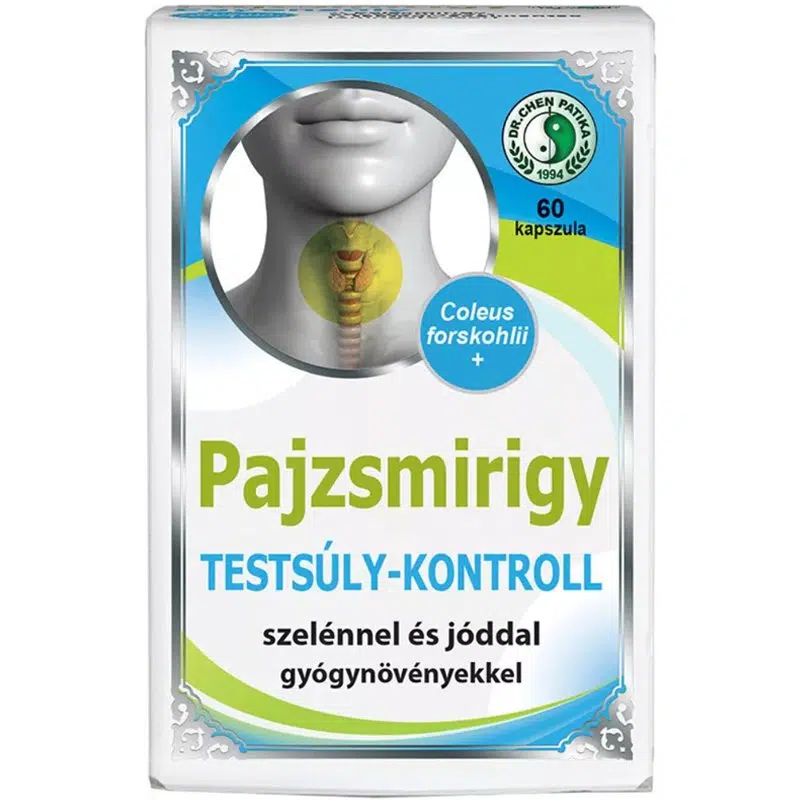 Dr. Chen Pajzsmirigy Testsúly-kontroll kapszula - 60db 1 Dr. Chen Pajzsmirigy Testsúly-kontroll kapszula - 60db