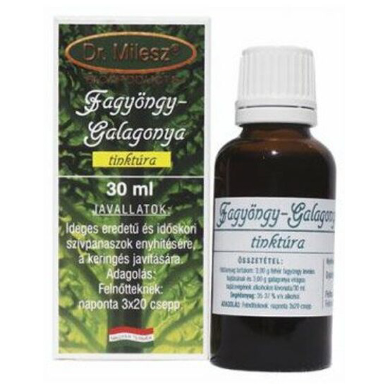 Dr. Milesz Fagyöngy-galagonya tinktúra - 30ml 1 Dr. Milesz Fagyöngy-galagonya tinktúra - 30ml