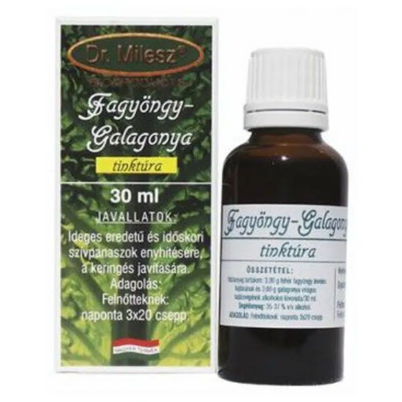 Dr. Milesz Fagyöngy-galagonya tinktúra - 30ml 1 Dr. Milesz Fagyöngy-galagonya tinktúra - 30ml