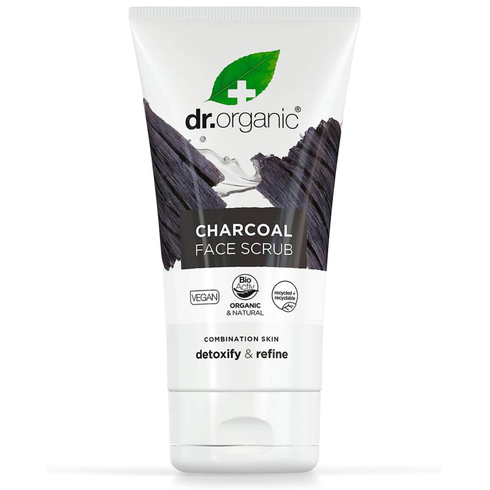 Dr. Organic Charcoal Mélytisztító arcradír aktív szénnel - 125ml 1 Dr. Organic Charcoal Mélytisztító arcradír aktív szénnel - 125ml