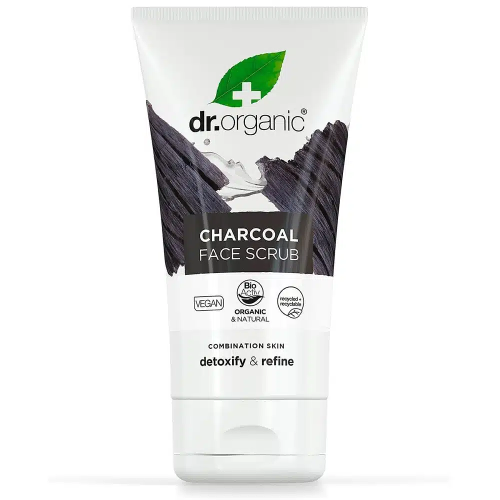 Dr. Organic Charcoal Mélytisztító arcradír aktív szénnel - 125ml 1 Dr. Organic Charcoal Mélytisztító arcradír aktív szénnel - 125ml