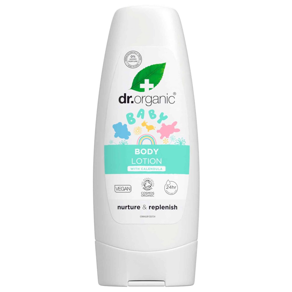 Dr. Organic Illatmentes babatestápoló bio körömvirággal - 200ml 1 Dr. Organic Illatmentes babatestápoló bio körömvirággal - 200ml