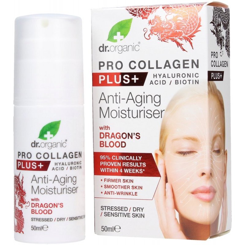 Dr. Organic Pro Collagen Anti-Aging hidratáló arckrém sárkányvérfa kivonattal - 50ml 1 Dr. Organic Pro Collagen Anti-Aging hidratáló arckrém sárkányvérfa kivonattal - 50ml